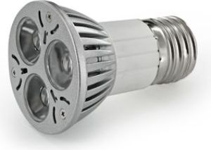 Whitenergy Żarówka LED |E27 |3xLED |3W |230V |zimna biała |reflektor |(07595) 1