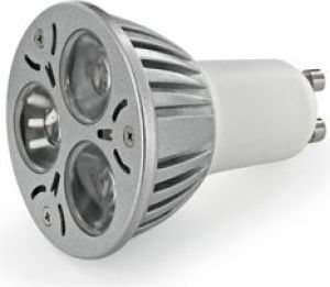 Whitenergy Żarówka LED |GU10 |3xLED |230V |3W |ciepła biała | (6952) 1