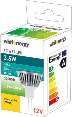 Whitenergy Żarówka LED GU5.3(MR16), 3xLED, 3W, 12V, ciepła biała (06954) 2