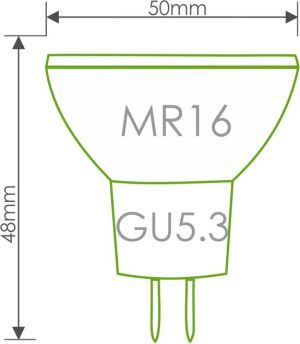 Whitenergy Żarówka LED GU5.3(MR16), 3xLED, 3W, 12V, ciepła biała (06954) 4