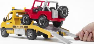 Bruder MB Sprinter pomoc drogowa + Jeep i sygnalizacja (02535) 4