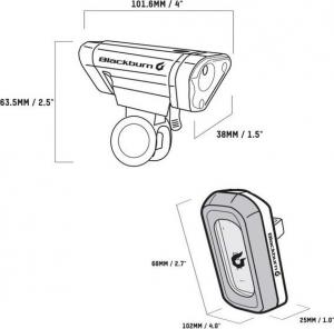 Blackburn Zestaw lampki LOCAL 50 przód 50 lumenów, LOCAL 10 tył 10 lumenów (BBN-7053782) 5