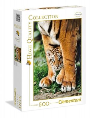 Clementoni Puzzle 500 elementów - Tygrys Bengalski (35046 CLM) 1