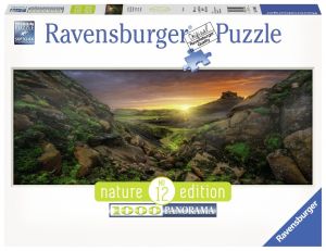 Ravensburger Puzzle 1000 elementów. Słońce nad Islandią (GXP-632978) 1