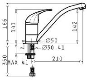 Bateria kuchenna Pyramis Modo stojąca mokka (095300801) 2