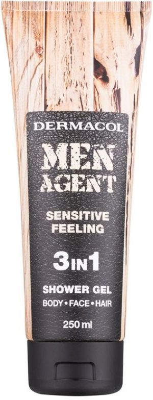 Dermacol Żel pod prysznic Agent Sensitive Feeling 3in1 250 ml 1