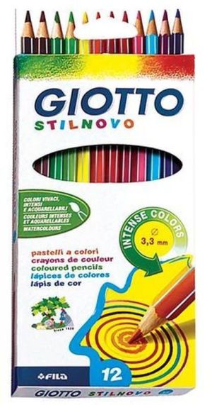 Giotto Kredki Stilnovo Intense 12 Kolorów (273987) 1