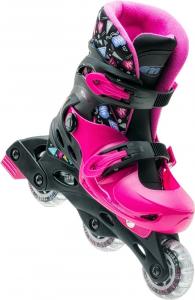 Rolki Martes Rolki dziecięce Zig Zag Girl Beetroot Purple / Black / Persian Jewel r. 35-38 2