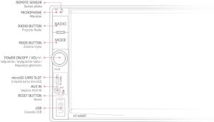 Radio samochodowe Vordon HT-600BT (RTV-RSM-014-V) 3