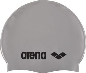 Arena Czepek pływacki Classic Silicone szaro-czarny (91662/51) 1