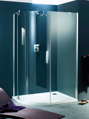 Huppe Huppe DESIGN elegance Kabina prysznicowa asymetryczna Anti-Plaque 120x90x190 srebrny matowy - 8E3016087322 1