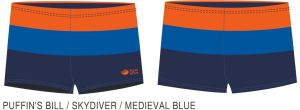 AquaWave Bokserki kąpielowe Stripe Jr Puffin's Bill/Skydiver/Medieval Blue r. 158 1