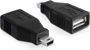 Adapter USB Delock miniUSB - USB Czarny  (65277) 1