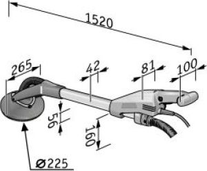 Szlifierka do ścian GE 5 z wężem (FLEX409375) 4