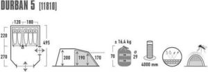 Namiot turystyczny High Peak Durban 5 (11810) 4