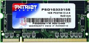 Pamięć do laptopa Patriot SO-DIMM DDR 1GB 333MHz CL2,5 (PSD1G33316S) 1