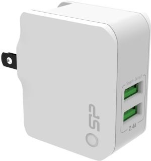 Ładowarka Silicon Power WC10 2x USB-A 2.4 A (SP2A4ASYWC102PUW) 5