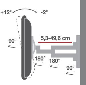 Techly Uchwyt ścienny ICA-PLB 172L 40'' - 80'' 5