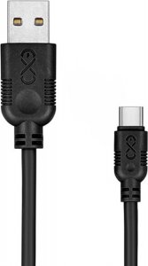 Kabel USB eXc  USB-A - USB-C 2 m Czarny (5901687939223) 1