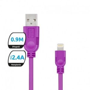 Kabel USB eXc  WHIPPY USB A(M) - Lightning 8-pin(M) (KKE0KKBU00Q0) 1