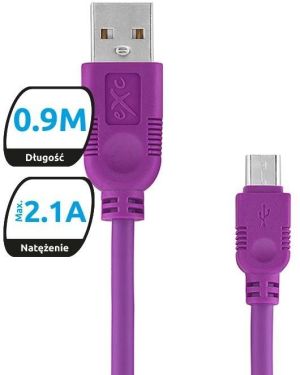 Kabel USB eXc  WHIPPY USB A(M) - micro USB B(M) 5-pin (KKE0KKBU0060) 1