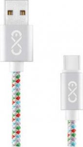 Kabel USB eXc  USB-A - Lightning 1.5 m Biały (5901687937403) 1