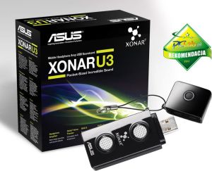 Karta dźwiękowa Asus XONAR U3/UAD/B/A (zewnętrzna na USB) (XONAR U3/UAD/B/A) 1
