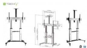Techly Stojak podłogowy ICA-TR24 60'' - 100'' 2