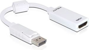Adapter AV Delock DisplayPort - HDMI biały (61767) 1
