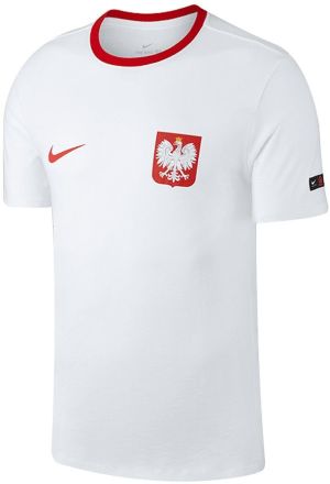 Nike Koszulka męska Reprezentacji Polski Nike Pol M NK Tee Crest białe r. S (888354 100) 1