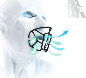 Naroo NAROO MASK T-BONE 5+ szary z usztywnieniem - STNO:T-BONE5+S 3