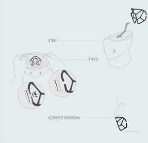 Naroo NAROO MASK T-BONE 5+ szary z usztywnieniem - STNO:T-BONE5+S 4