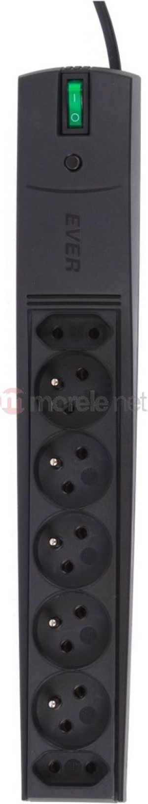 Listwa zasilająca Ever przeciwprzepięciowa 7 gniazd 3m czarny (W/LZ03PPR030/0000) 2