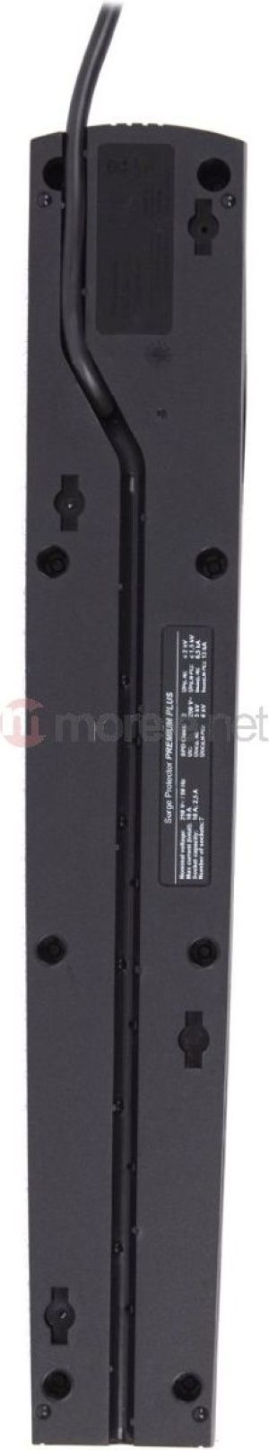 Listwa zasilająca Ever przeciwprzepięciowa 7 gniazd 3m czarny (W/LZ03PPR030/0000) 3