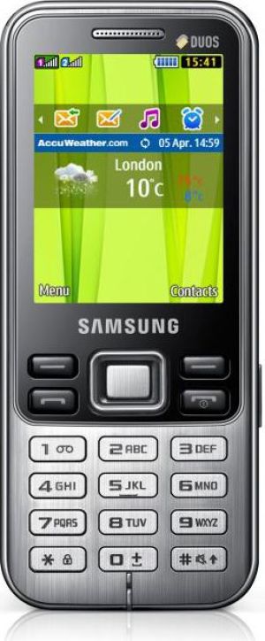 Telefon komórkowy Samsung GT-C3322 Metallic Black (GT-C3322HKAXEO) 1