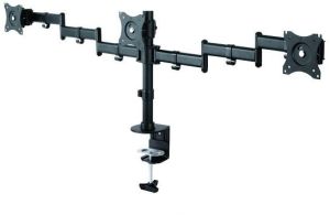 Neomounts Uchwyt biurkowy na 3 monitory 10" - 27" (NM-D135D3BLACK) 2