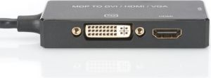 Adapter AV Digitus DisplayPort Mini - HDMI - D-Sub (VGA) - DVI-I czarny (AK-340419-002-S) 4