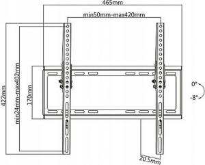Maclean Uchwyt ścienny MC-774 32'' - 55'' 2