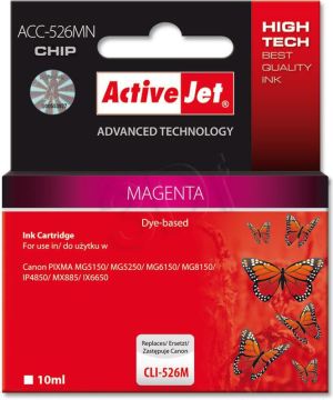 Tusz Activejet tusz ACC-526MN / CLI-526M (magenta) 1