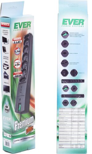 Listwa zasilająca Ever Premium Plus 3m (W/LZ03-PPL030/0000) 1
