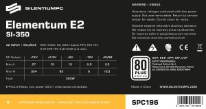Zasilacz SilentiumPC Elementum E2 SI 350W (SPC196) 2