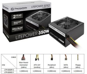 Zasilacz Thermaltake Litepower II Black 350W (PS-LTP-0350NPCNEU-2) 2