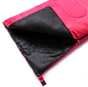 Meteor Śpiwór Dreamer różowo-czarny zamek prawy 2