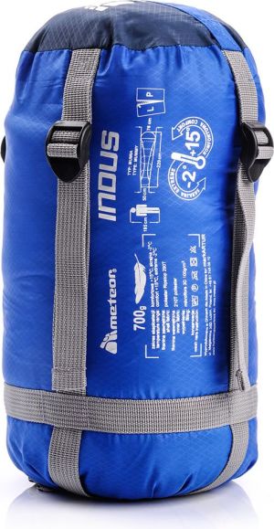 Meteor Śpiwór mumia Indus granatowy/niebieski zamek prawy 3