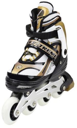 Rolki Nils Extreme NA1123 rekreacyjne regulowane złote r. 31-34 4