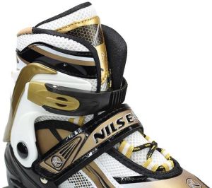 Rolki Nils Extreme NA1123 rekreacyjne regulowane złote r. 31-34 6