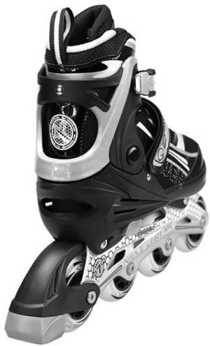 Rolki Nils Extreme NA1123 rekreacyjne regulowane czarne r. 39-42 5