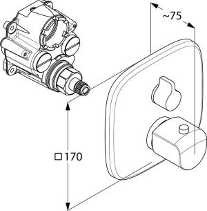 Bateria prysznicowa Kludi Ameo chrom (418350575) 2