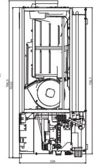Piec gazowy Red Blue Basic Kocioł kondensacyjny 25 1F (WKJ 4381 00 00 00/PL-R) 2