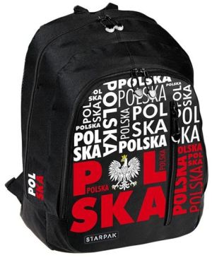 Starpak Plecak szkolny Polska czarny (395701) 1